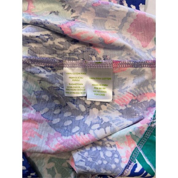 Lilly Pulitzer Beacon Dress Long Sleeve Quill Out V Neck Wm Size Small FLAWLESS - Picture 9 of 11